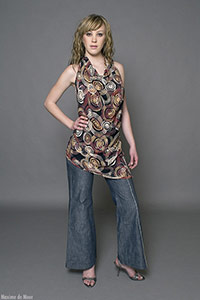 Dos-nu asymétrique drapé